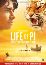 Filmposter Life of Pi: Schiffbruch mit Tiger